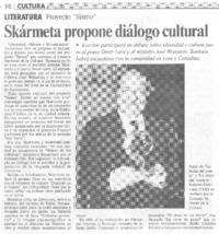 Skármeta propone diálogo cultural