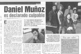 Daniel Muñoz es declarado culpable