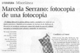 Marcela Serrano: fotocopia de una fotocopia