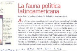 La Fauna política latinoamericana