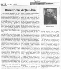 Disentir con Vargas Llosa