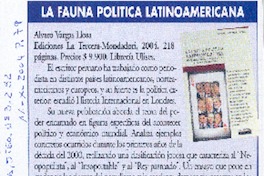 La fauna política latinoamericana