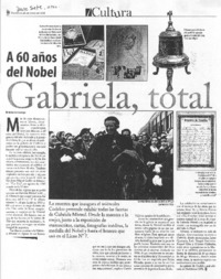 A 60 años del Nobel, Gabriela, total