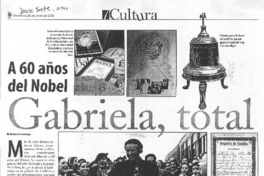 A 60 años del Nobel, Gabriela, total