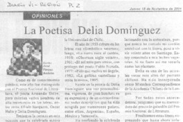 La Poetisa Delia Domínguez