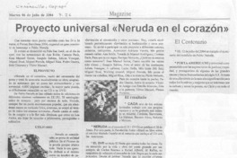 Proyecto universal "Neruda en el corazón"