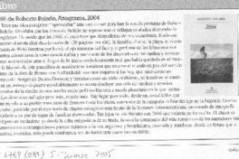 2666 de Roberto Bolaño, Anagrama, 2004