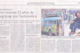 Diario resume 23 años de peregrinaje por Sudamérica