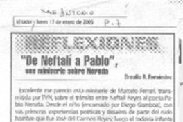 "De Neftalí a Pablo"