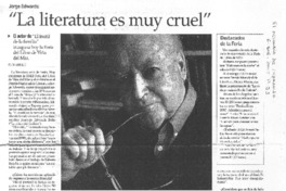 "La literatura es muy cruel" [entrevista]