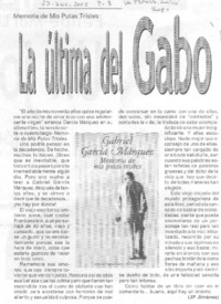 La Ultima de Gabo