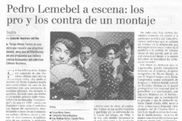 Pedro Lemebel a escena: los pro y los contra de un montaje