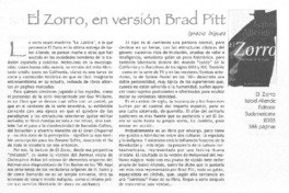 El Zorro, en versión Brad Pitt
