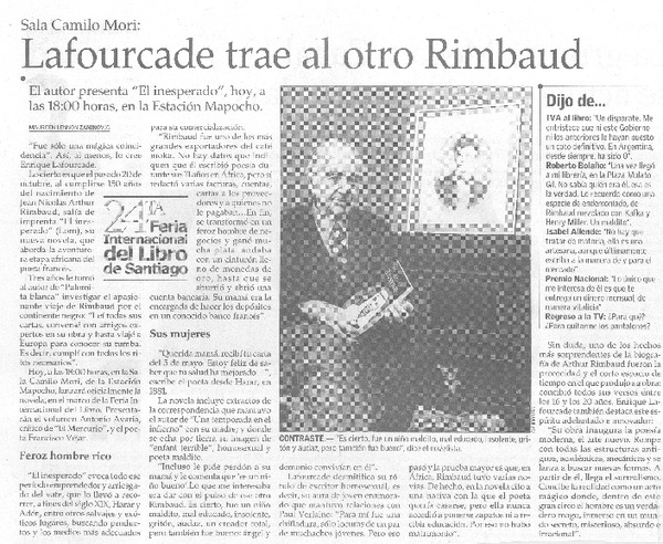 Lafourcade trae al otro Rimbaud
