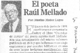 El poeta Raúl Mellado