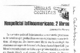 Neopolicial latinoamericano: 2 libros