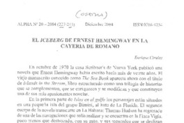 El Iceberg de Ernest Hemingway en la cayería de Romano