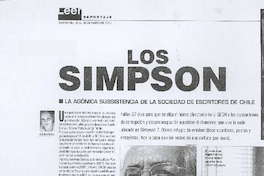 Los Simpson : la agónica subsistencia de la Sociedad de Escritores de Chile
