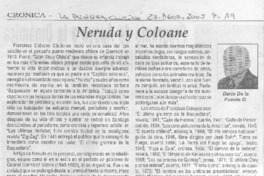 Neruda y Coloane.