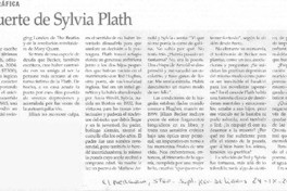 La muerte de Sylvia Plath