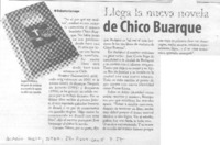 Llega la nueva novela de Chico Buarque.