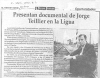 Presentan documental de Jorge Teillier en La Ligua.