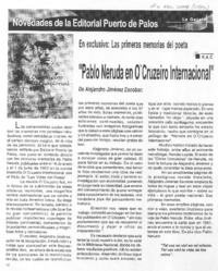 Pablo Neruda en O'Cruzeiro Internacional