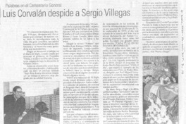 Luis Corvalán despide a Sergio Villegas.