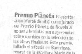Premio Planeta.