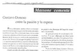 Gustavo Donoso entre la pasión y la espera.