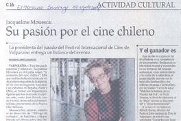 Jacqueline Mouesca: su pasión por el cine chileno.