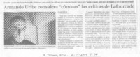 Armando Uribe considera "cómicas" las críticas de Lafourcade.