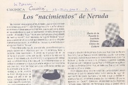 Los "nacimientos" de Neruda
