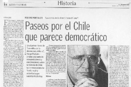 Paseos por el Chile que parece democrático [entrevista]