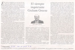 El siempre inquietante Graham Greene