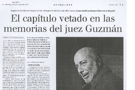 El Capítulo vetado en las memorias del juez Guzmán.