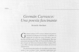 Germán Carrasco : una poesía fascinante