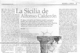 La Sicilia de Alfonso Calderón