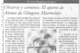 Observo y comento: El aporte de Alonso de Góngora Marmolejo