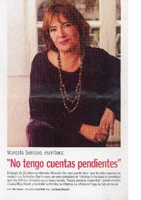 Marcela Serrano escritora: "No tengo cuentas pendientes" (entrevistas)