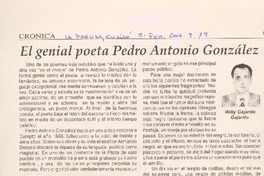 El genial poeta Pedro Antonio González