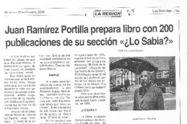 Juan Ramírez Portilla prepara libro con 200 publicaciones de su sección "¿Lo sabía?"