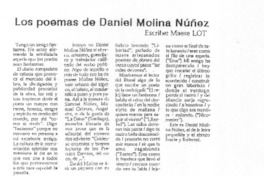 Los poemas de Daniel Molina Núñez
