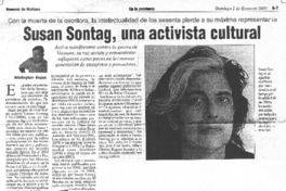 Susan Sontag, una activista cultural