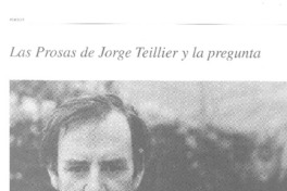 Las Prosas de Jorge Teillier y la pregunta por la identidad chilena