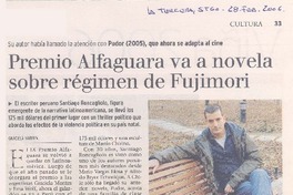 Premio Alfaguara va a novela sobre régimen de Fujimori