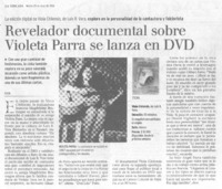 Revelador documental sobre Violeta Parra se lanza al DVD