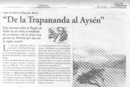 "De la Trapananda al Aysén"