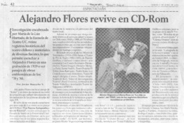 Alejandro Flores revive en CD-Rom
