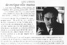 Los libros de Enrique Vila-Matas